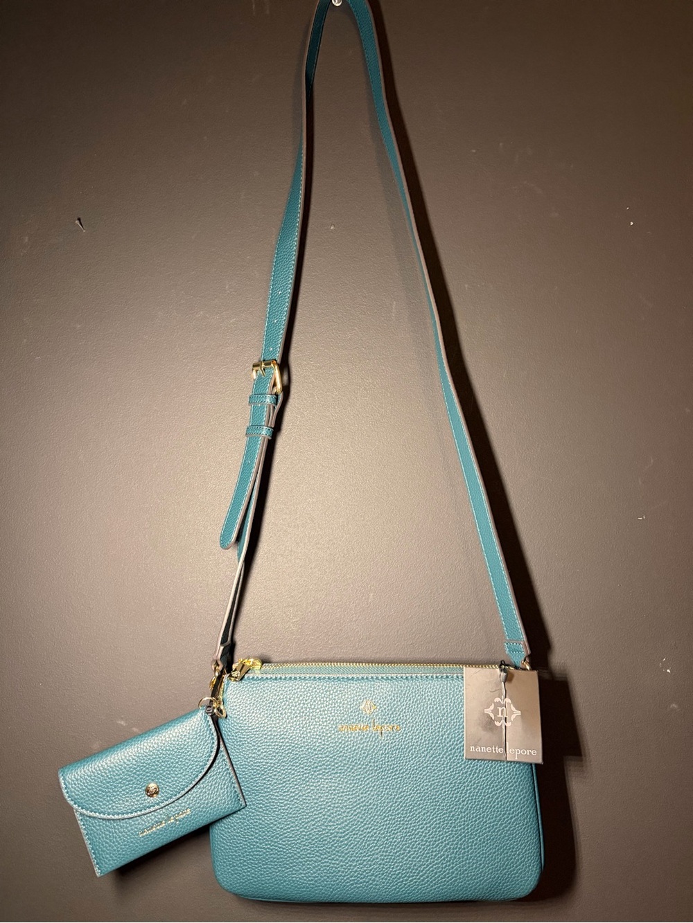 Nanette Lepore Pebbled Vegan Leather Crossbody. NWT - Picture 2 of 12